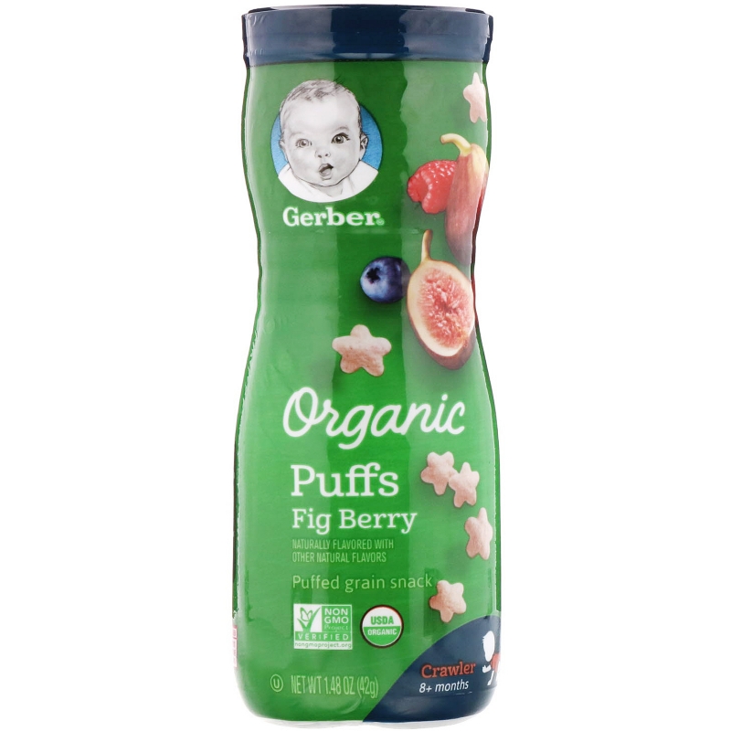 Gerber, Organic Puffs, Fig Berry, 1.48 oz (42 g)