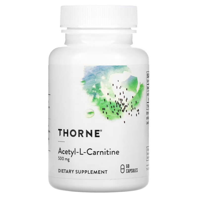 Thorne Research, Carnityl, Ацетилкарнитин, 60 капсул