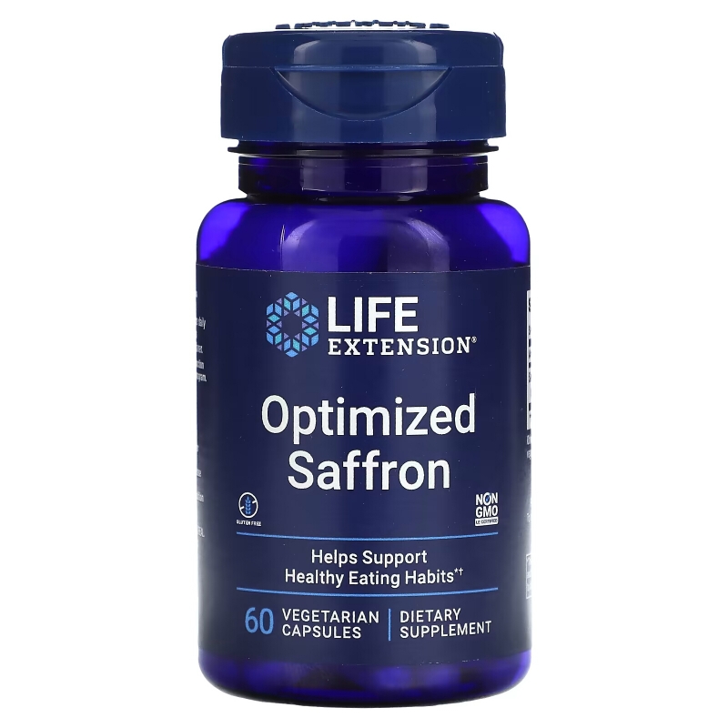 Life Extension, Optimized Saffron with Satiereal, 60 Vegetarian Capsules