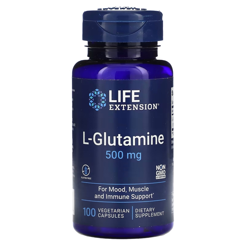 Life Extension, L-глютамин 100 капсул