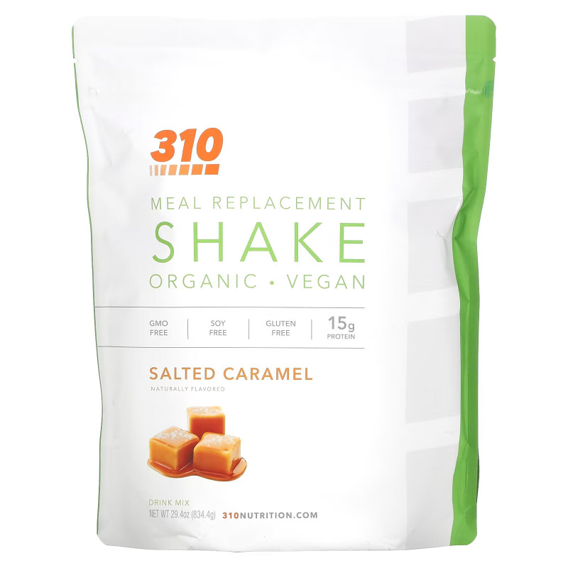 310 Nutrition, Meal Replacement Shake, Salted Caramel, 29.4 oz (834.4 g)