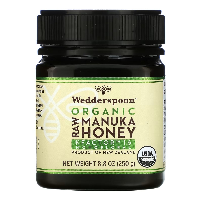 Wedderspoon, Organic Raw Manuka Honey, KFactor 16, 8.8 oz (250 g)