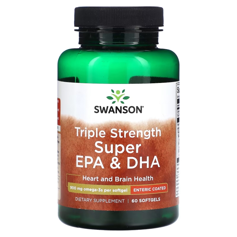 Swanson, Triple Strength Super EPA & DHA , 900 mg, 60 Softgels