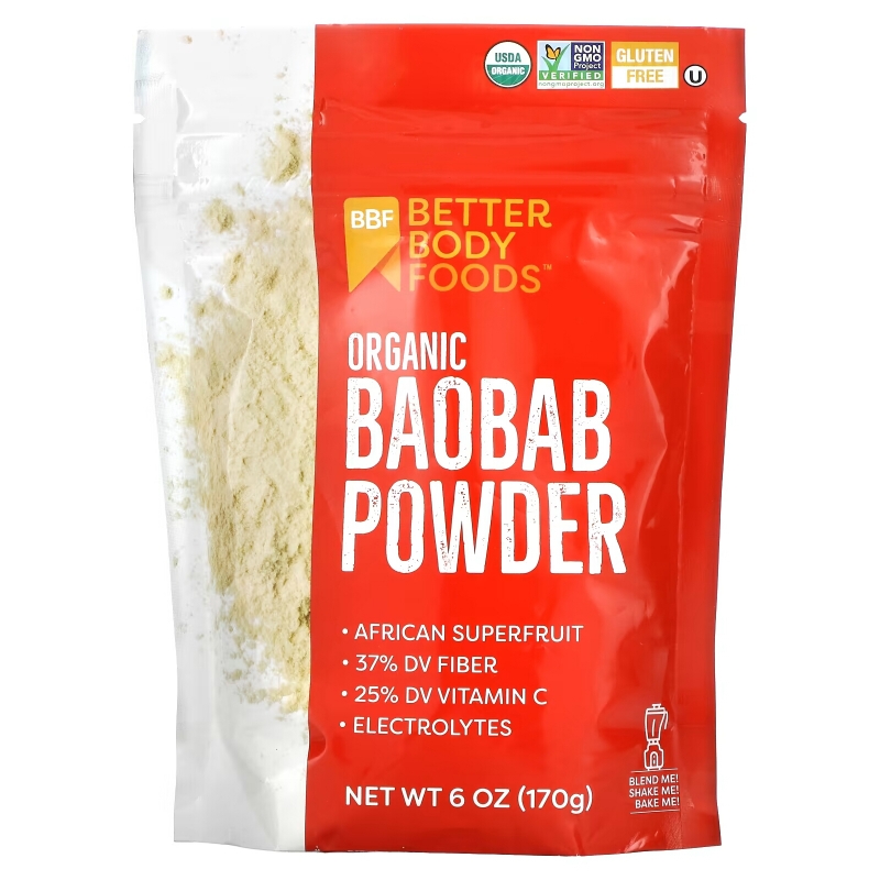 BetterBody Foods, Organic Baobab Powder, 6 oz (170 g)